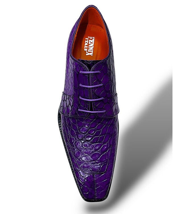 Fennix Fennix Charles Men's Sho Alligator Exotic Oxfords Purple