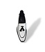 Duca Fano White Black Patent Calf Skin Leather