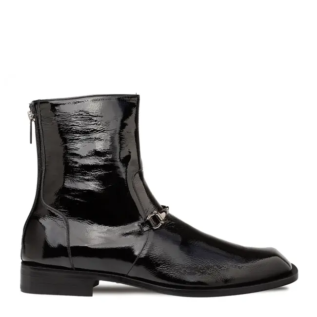 Buscemi Hi-Shine Ornament Boot