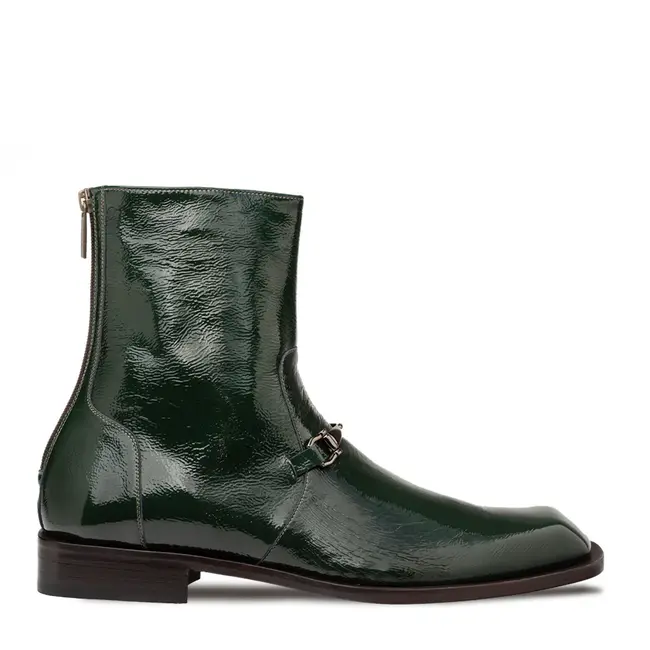 Buscemi Hi-Shine Ornament Boot