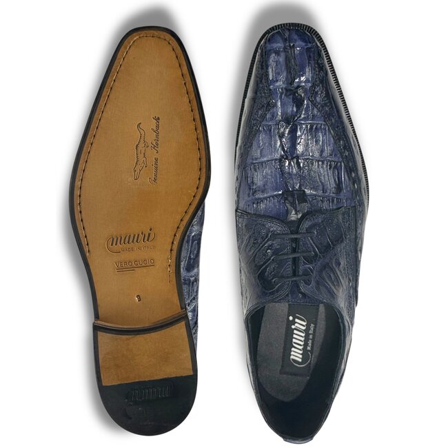 Mauri Mauri - "4717 " "Borsieri" Hand-Painted Hornback Derby Shoe