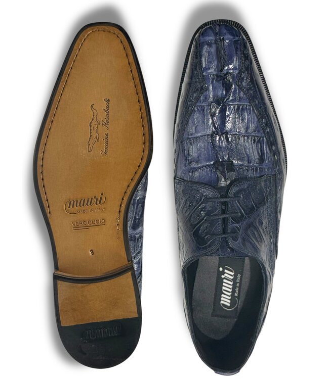 Mauri Mauri - "4717 " "Borsieri" Hand-Painted Hornback Derby Shoe