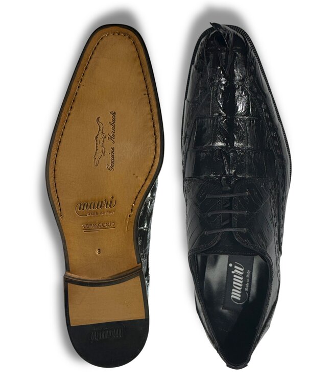 Mauri Mauri - "4717 " "Borsieri" Hand-Painted Hornback Derby Shoe