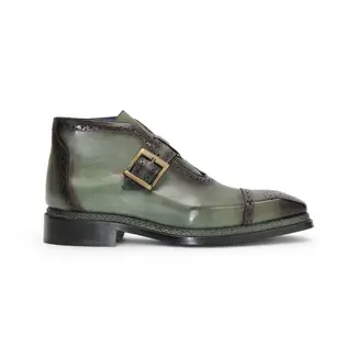 Emilio Franco Emilio Franco Aldo Men's Boot Calf-Skin Leather Monk/Strap Buckle