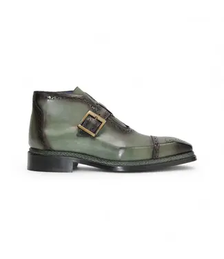 Emilio Franco Emilio Franco Aldo Men's Boot Calf-Skin Leather Monk/Strap Buckle
