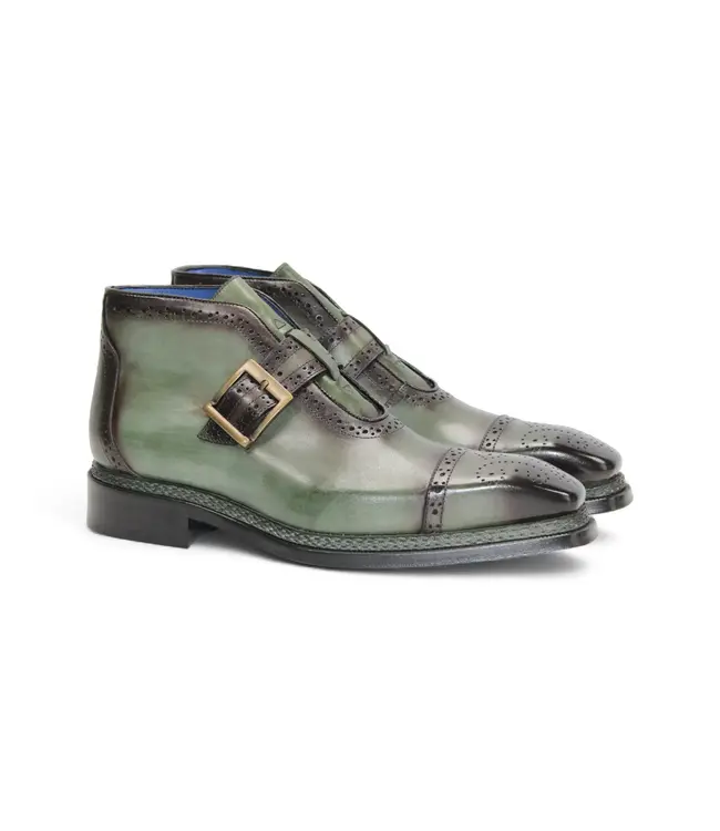 Emilio Franco Emilio Franco Aldo Men's Boot Calf-Skin Leather Monk/Strap Buckle