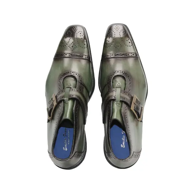 Emilio Franco Aldo Men's Boot Calf-Skin Leather Monk/Strap Buckle