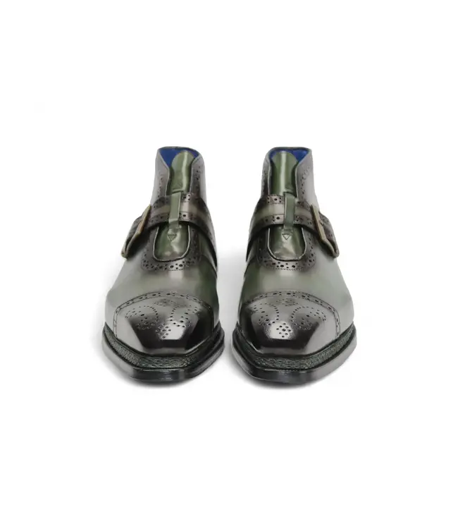 Emilio Franco Emilio Franco Aldo Men's Boot Calf-Skin Leather Monk/Strap Buckle