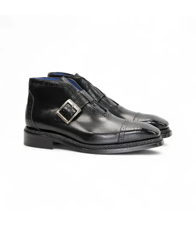 Emilio Franco Emilio Franco Aldo Men's Boot Calf-Skin Leather Monk/Strap Buckle