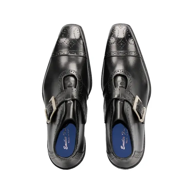 Emilio Franco Aldo Men's Boot Calf-Skin Leather Monk/Strap Buckle