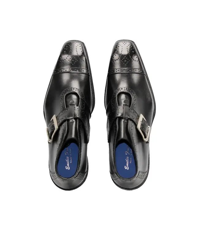 Emilio Franco Emilio Franco Aldo Men's Boot Calf-Skin Leather Monk/Strap Buckle