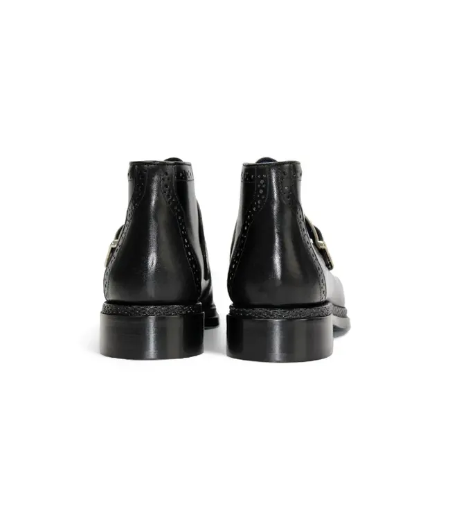 Emilio Franco Emilio Franco Aldo Men's Boot Calf-Skin Leather Monk/Strap Buckle