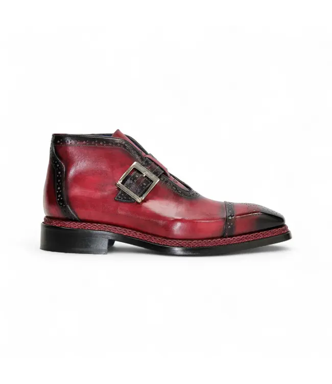 Emilio Franco Emilio Franco Aldo Men's Boot Calf-Skin Leather Monk/Strap Buckle