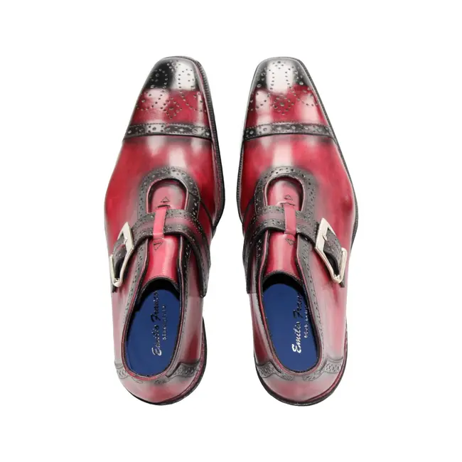 Emilio Franco Aldo Men's Boot Calf-Skin Leather Monk/Strap Buckle