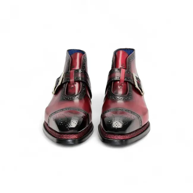 Emilio Franco Emilio Franco Aldo Men's Boot Calf-Skin Leather Monk/Strap Buckle
