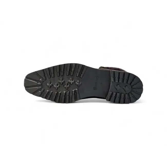 Rugged Leather Boot with Faux Shearling KB516-52