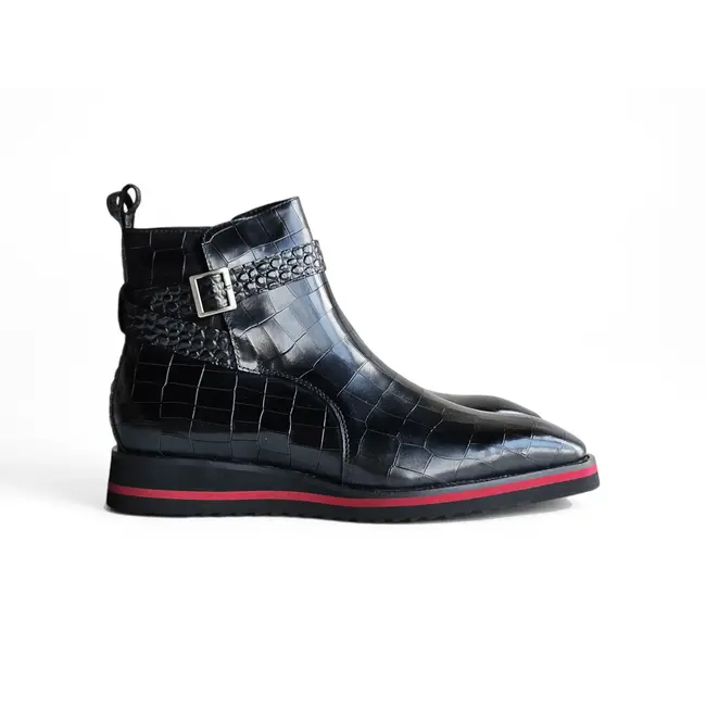 Carrucci Carrucci Vesper Cross Strap Buckle Boot