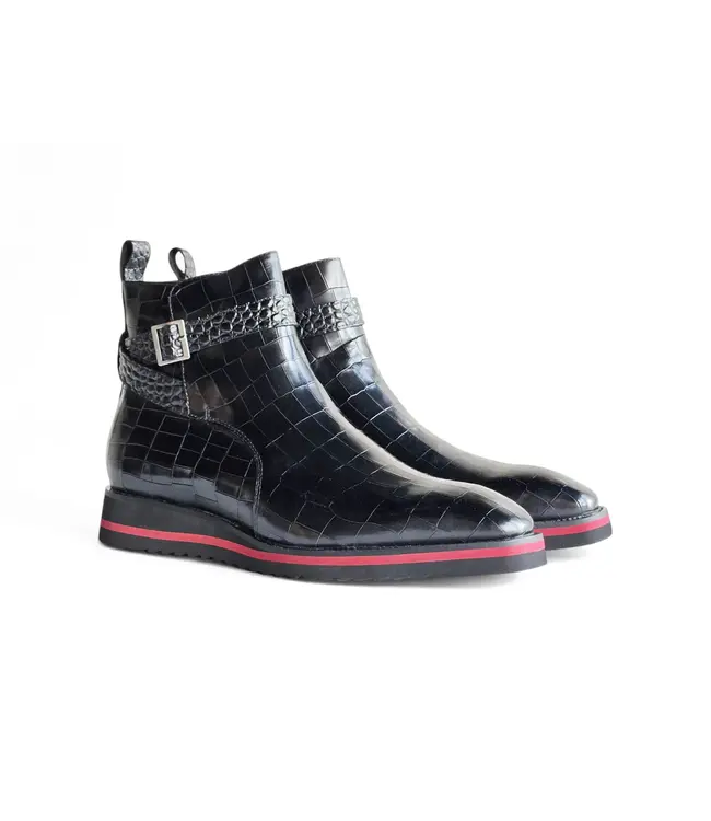 Carrucci Carrucci Vesper Cross Strap Buckle Boot