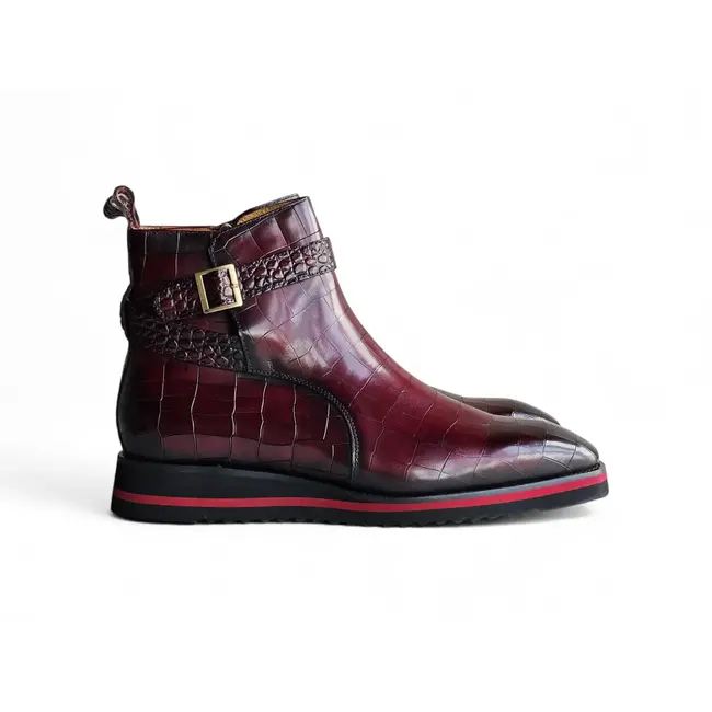 Carrucci Vesper Cross Strap Buckle Boot