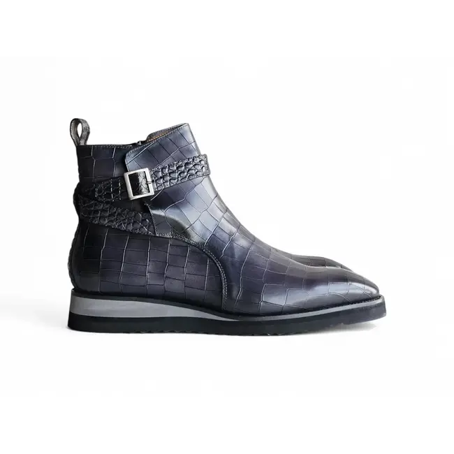 Carrucci Vesper Cross Strap Buckle Boot