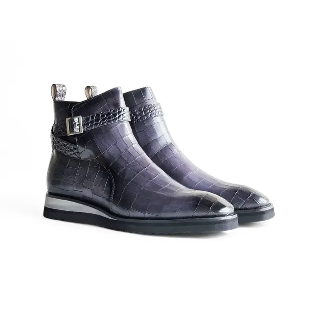 Carrucci Vesper Cross Strap Buckle Boot