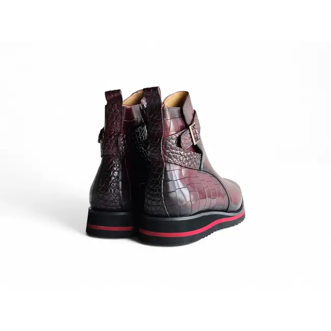 Carrucci Vesper Cross Strap Buckle Boot