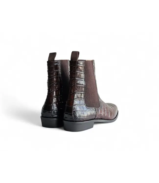 Carrucci Crocodile Embossed Chelsea Boot KB503X-601E