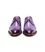 Fennix Fennix Tyler Calf and Alligator Lace-up Shoes Purple