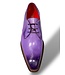 Fennix Fennix Tyler Calf and Alligator Lace-up Shoes Purple