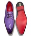 Fennix Fennix Tyler Calf and Alligator Lace-up Shoes Purple
