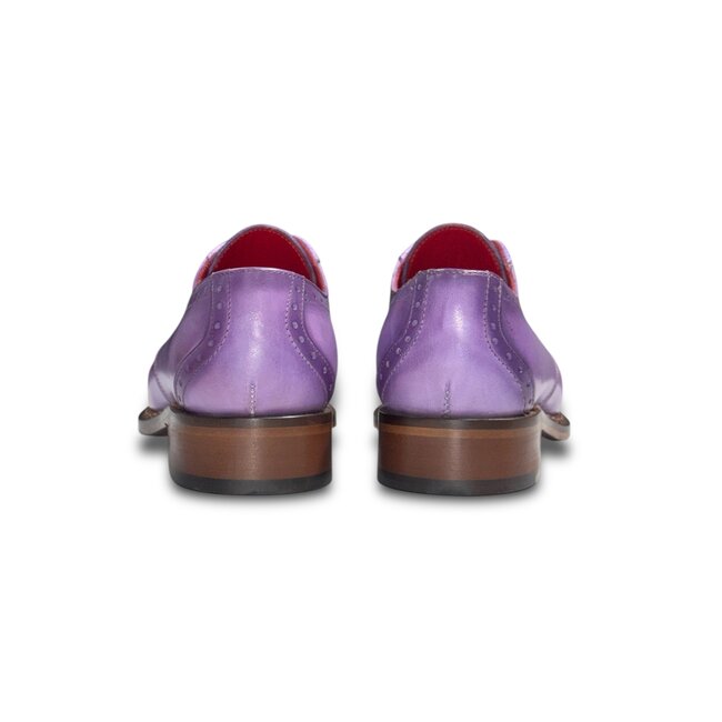 Fennix Fennix Tyler Calf and Alligator Lace-up Shoes Purple