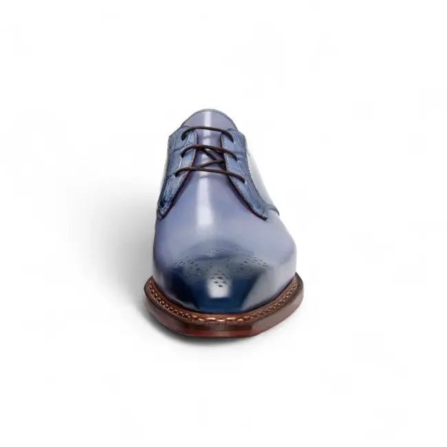 Fennix Fennix Tyler Calf and Alligator Lace-up Shoes Light/Blue