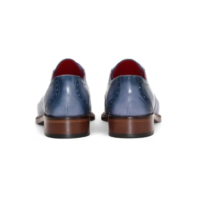 Fennix Fennix Tyler Calf and Alligator Lace-up Shoes Light/Blue