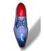 Fennix Tyler Calf and Alligator Lace-up Shoes Light/Blue