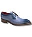 Fennix Tyler Calf and Alligator Lace-up Shoes Light/Blue