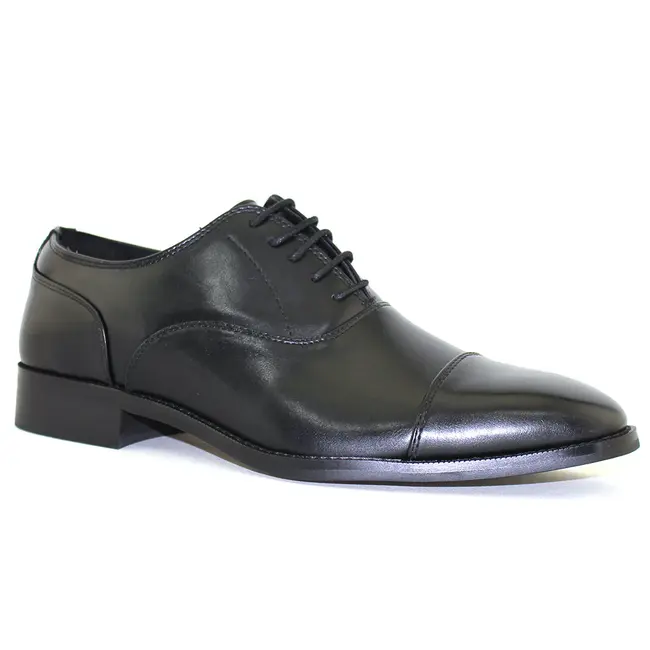 Santino Luciano Men  Shoe Laced Oxford  Memory Foam Cushioned Leather