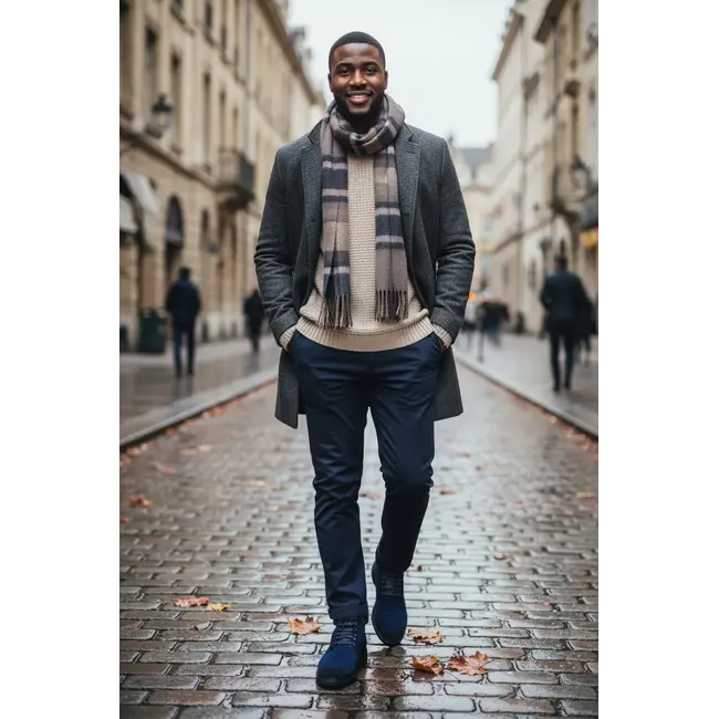 Suede Faux Shearling Combat Boot