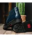 Los Altos Caiman Belly Navy Blue Ankle Boot