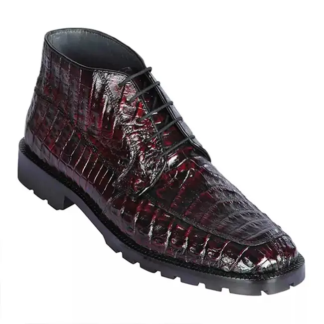 Los Altos Caiman Belly Navy Blue Ankle Boot