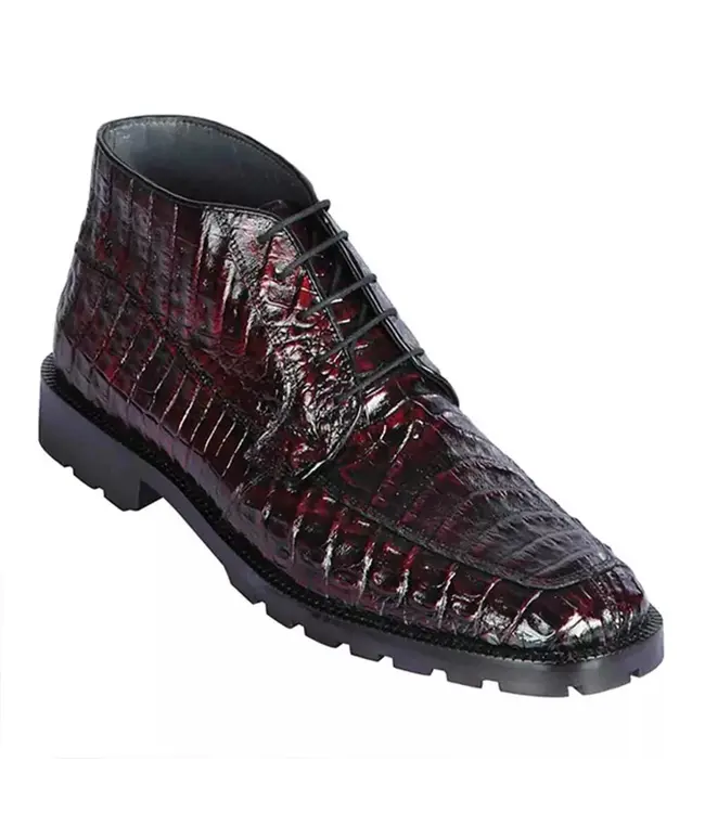 Los Altos Caiman Belly Navy Blue Ankle Boot