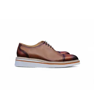Carrucci Carrucci Two Tone Cap toe Calfskin Oxford