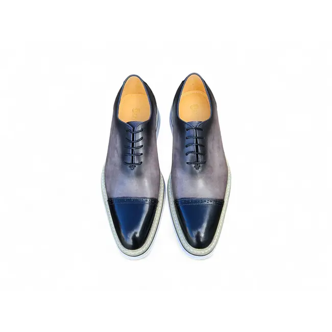 Carrucci Carrucci Two Tone Cap toe Calfskin Oxford