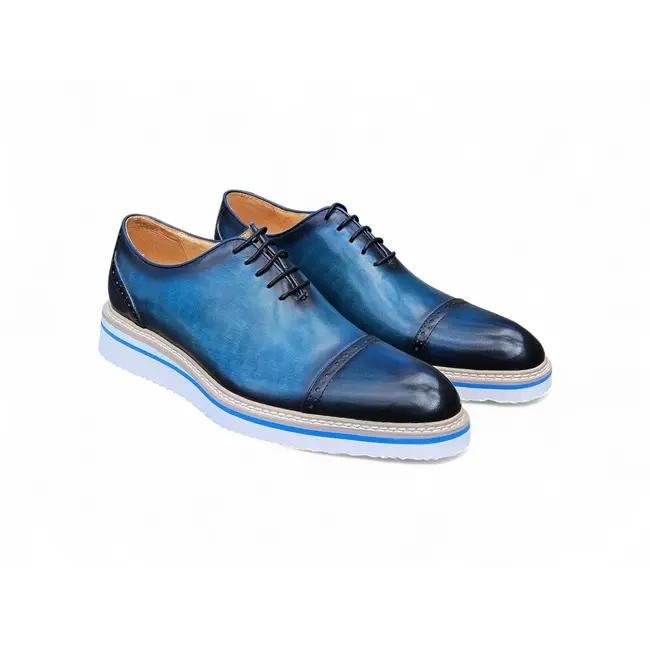 Carrucci Carrucci Two Tone Cap toe Calfskin Oxford