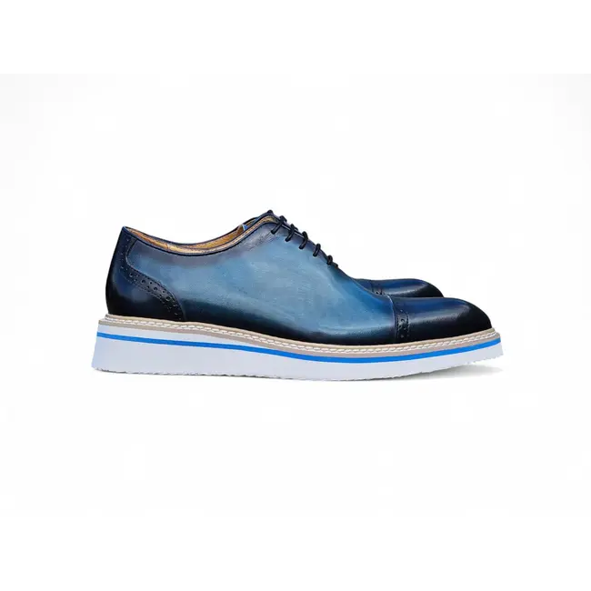 Carrucci Carrucci Two Tone Cap toe Calfskin Oxford