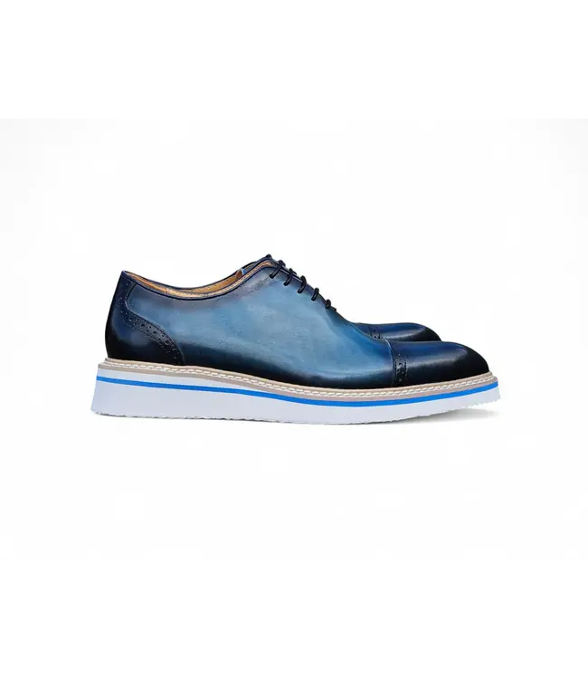 Carrucci Carrucci Two Tone Cap toe Calfskin Oxford
