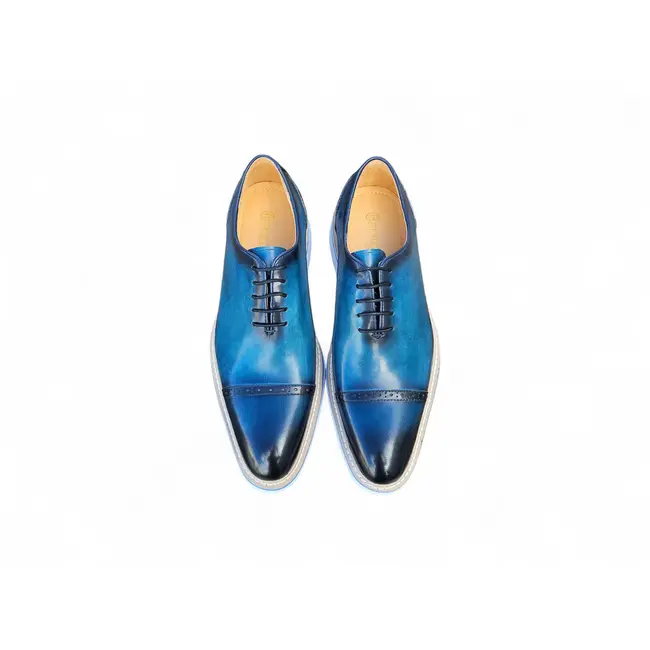 Carrucci Carrucci Two Tone Cap toe Calfskin Oxford