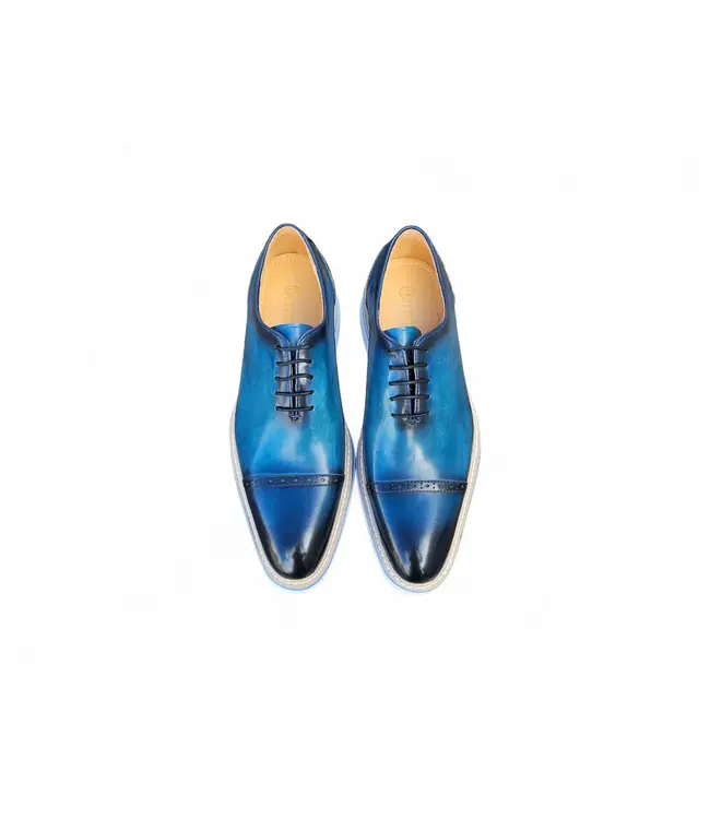 Carrucci Carrucci Two Tone Cap toe Calfskin Oxford