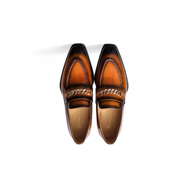 Carrucci Amber Patent Leather Chain Loafer