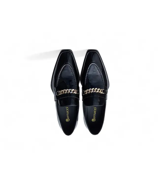 Carrucci Carrucci Amber Patent Leather Chain Loafer