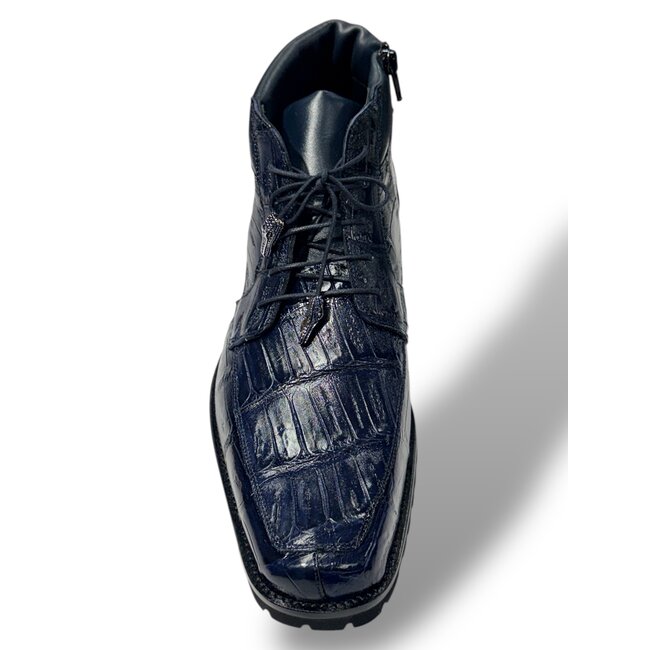 Mauri 1027 Cave Men's Shoes Exotic Crocodile Skin Ankle Boot